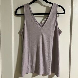 GAP Light Purple V-Neck Tank Top